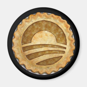 Imán "Queremos Pie". Obama Pie Magnet