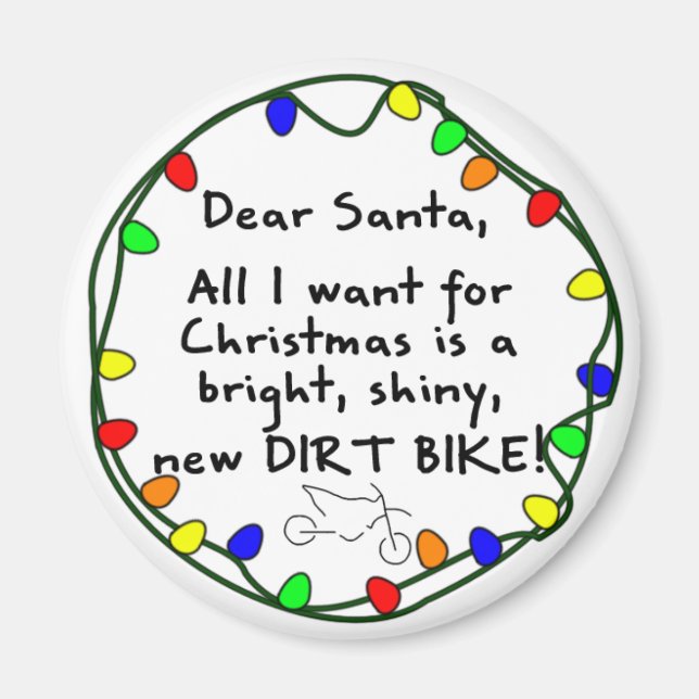 Imán Querida bicicleta de Santa Dirt (Frente)