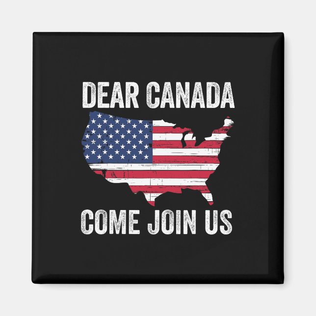 Imán Querida Canadá Únete a Nosotros Presidente Trump D (Frente)