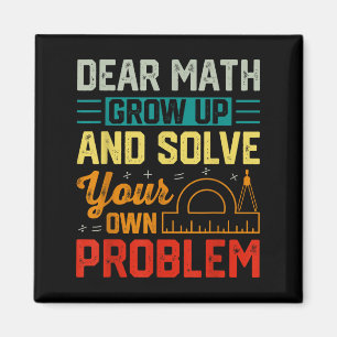 Imán Querida matemática: Crecer un problema gracioso re