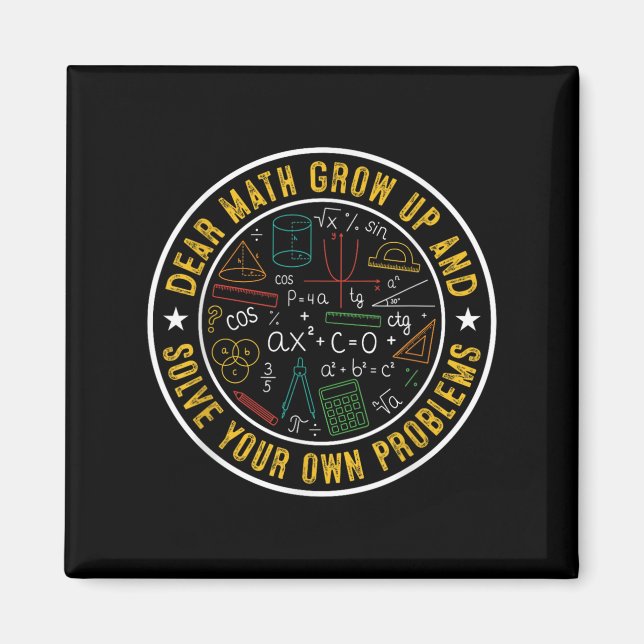 Imán Querida Math Crecer Y Resolver Sus Propios Problem (Frente)