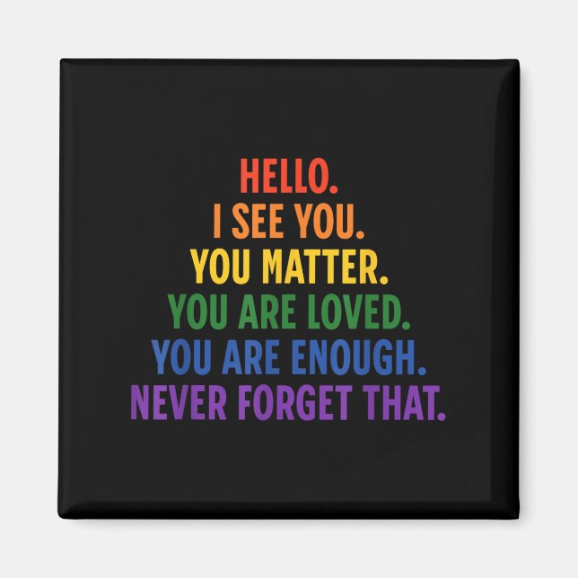 Imán Querida Persona Detrás De Mí Tu Cita Sitiva Sé Ama (Frente)