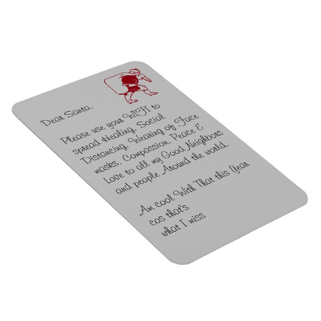 Imán Querida Santa Spread sana las ideas de distanciami (Lado Derecho)