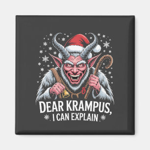 Imán Querido Krampus Puedo Explicar La Navidad Santa