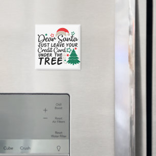 Imán Querido Papá Noel Deje Su Tarjeta De Crédito   D