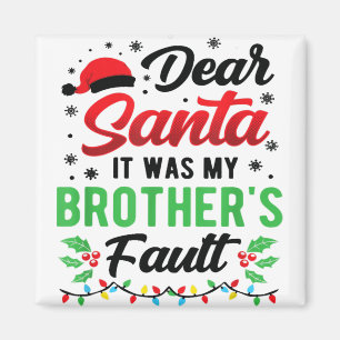 Imán Querido Papá Noel, era gracioso Ch para los niños 
