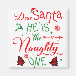 Imán querido Papá Noel es la traviesa Christma de la fa