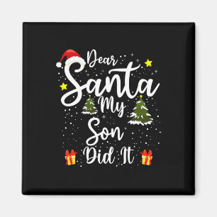 Imán Querido Papá Noel, lo hizo Navidades graciosos