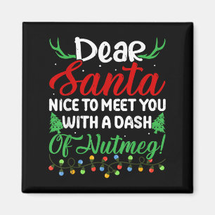 Imán ¡Querido Papá Noel Se Encuentra Con Usted Un Dash