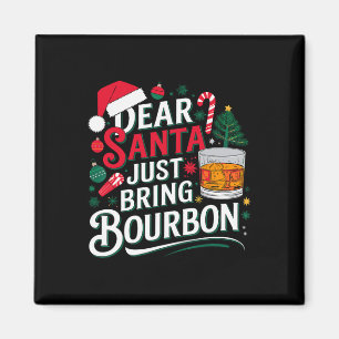 Imán Querido Papá Noel, trae a los Navidades Borbones.