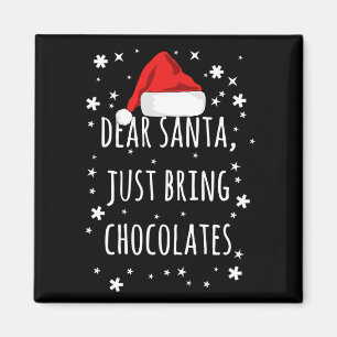 Imán Querido Papá Noel, trae chocolates y Navidades div