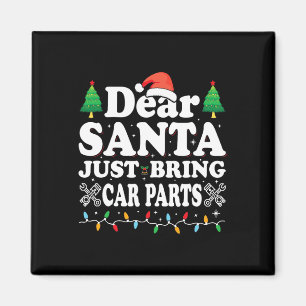 Imán Querido Papá Noel, trae partes de autos Navidades