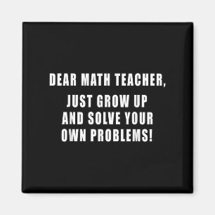 Imán Querido profesor de matemáticas, acaba de crecer c