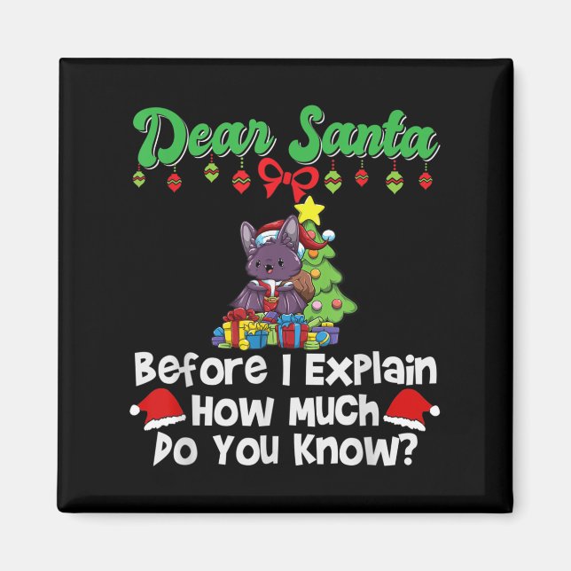 Imán Querido Santa Antes de Explicar Cuánto Sabes  (Frente)