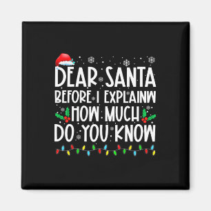 Imán Querido Santa Antes de Explicar Cuánto Sabes X