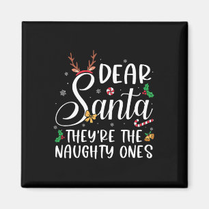Imán Querido Santa Ellos Son Los Traviesos Navidad Fami