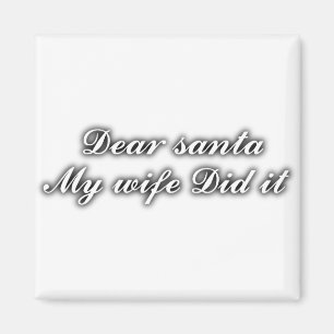 Imán Querido Santa, mi esposa lo hizo