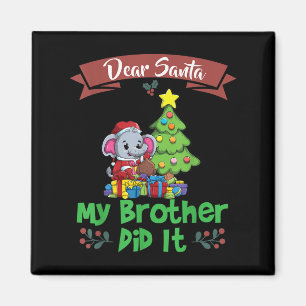 Imán Querido Santa Mi Hermano Lo Hizo Hermanos Navidad
