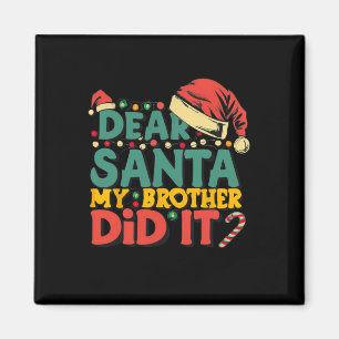 Imán Querido Santa, mi hermano se burló de los Navidade