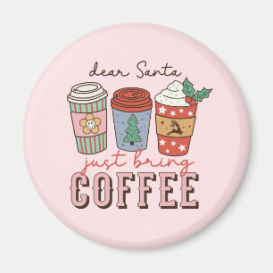 Imán Querido Santa   Navidades Coffee Latte