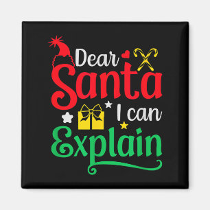 Imán Querido Santa Puedo Explicar Divertida Navidad