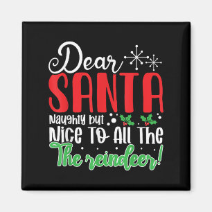 Imán Querido Santa Travieso Pero Amable Con Todos Los R