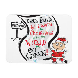 Imán Querido Santa Vegan Wish