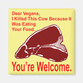 Imán Querido Vegan, Maté A Esta Vaca Porque Comía