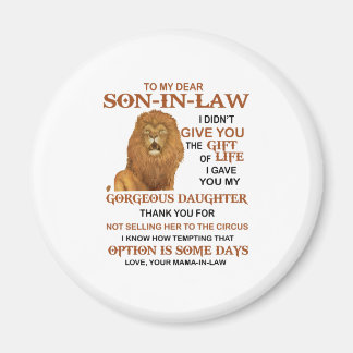 Imán Querido yerno, no te di el regalo de la vida