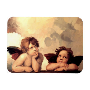 Imán Querubes Raffaelo Sanzio de Sistine Madonna
