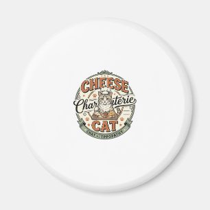 Imán Queso Charcutería Gato Queso Charcutería Gato Vint