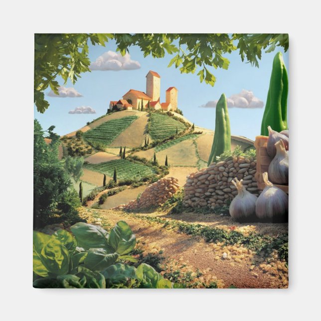 Imán Queso y ajo en la escena de la comida (Frente)