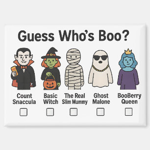 Imán ¿Quién es Boo? Línea de personajes divertidos de H