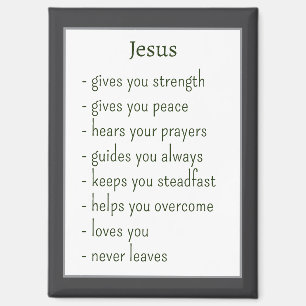 Imán Quien es Jesús Recordatorio Consolador Regalo