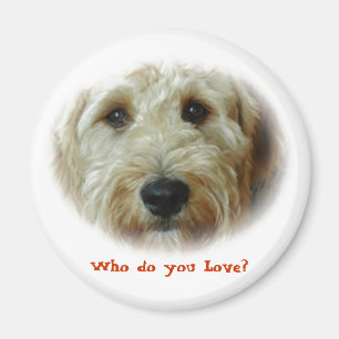 Imán ¿Quién usted ama? Perro divertido