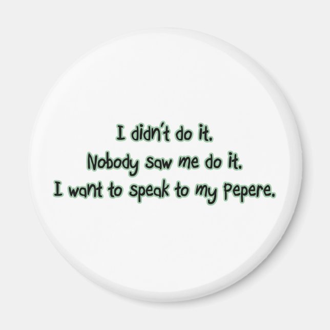 Imán Quiere hablar con Pepere (Frente)