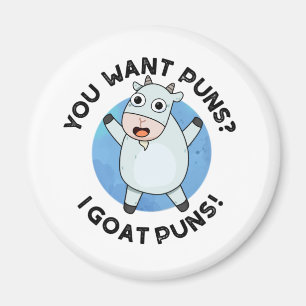 Imán Quieres Puns I Goat Puns Gracioso Animal Pun