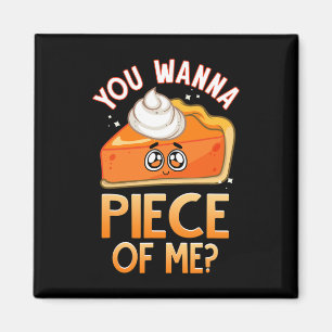 Imán Quieres Una Pieza De Mí Graciosa Caída Pun Pumpkin