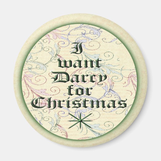 Imán Quiero Darcy para los Navidades (Frente)