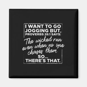 Imán Quiero Ir A Jogging Pero Los Proverbios Divertidos