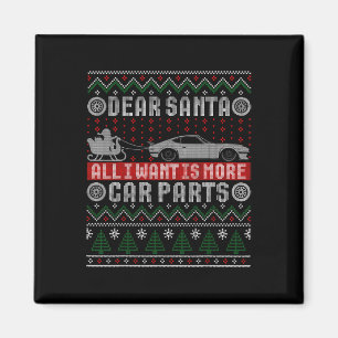 Imán Quiero más piezas de autos Navidades camisetas nav