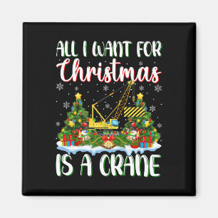Imán Quiero Que Los Navidades Sean Luces De Árbol Crane