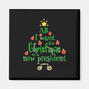Imán Quiero que los Navidades sean un nuevo árbol de na