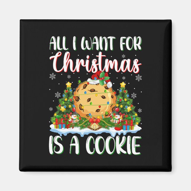 Imán Quiero Que Los Navidades Sean Una Cookie Xmas Tree (Frente)