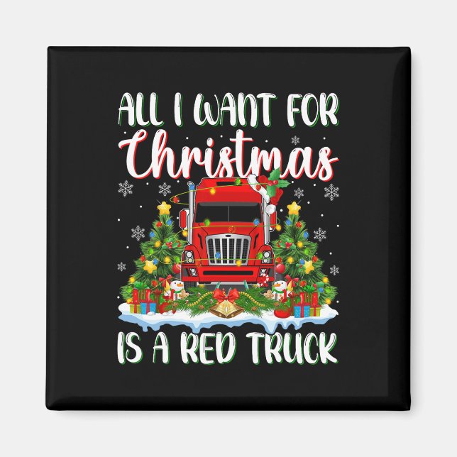 Imán Quiero Que Los Navidades Sean Una Luz De Árbol De  (Frente)