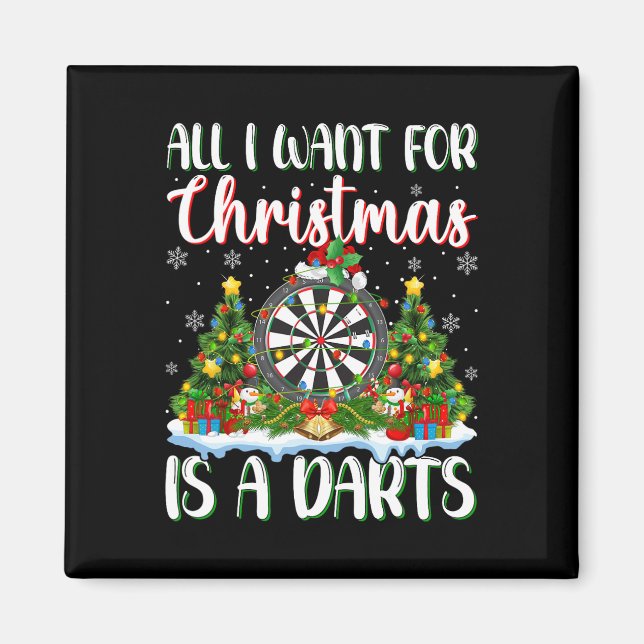 Imán Quiero Que Los Navidades Sean Una Luz De Árbol De  (Frente)