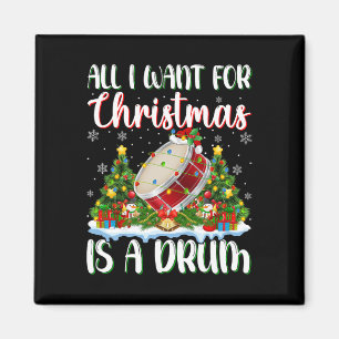 Imán Quiero Que Los Navidades Sean Una Luz De Tambor De