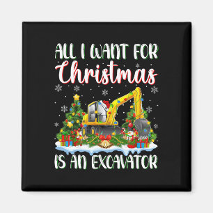 Imán Quiero Que Los Navidades Sean Una Luz Excavadora D