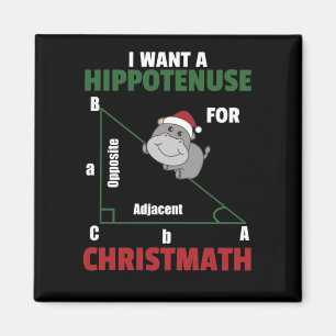 Imán Quiero Un Hipódromo Para Los Navidades Cute Hippos