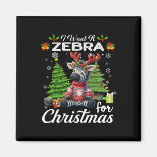 Imán Quiero Una Cebra Para Los Navidades De Los Regalos